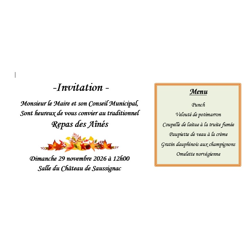 Repas des Aînés