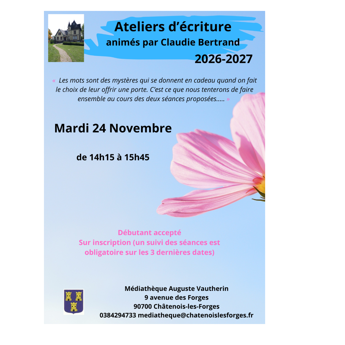 Atelier d'écriture