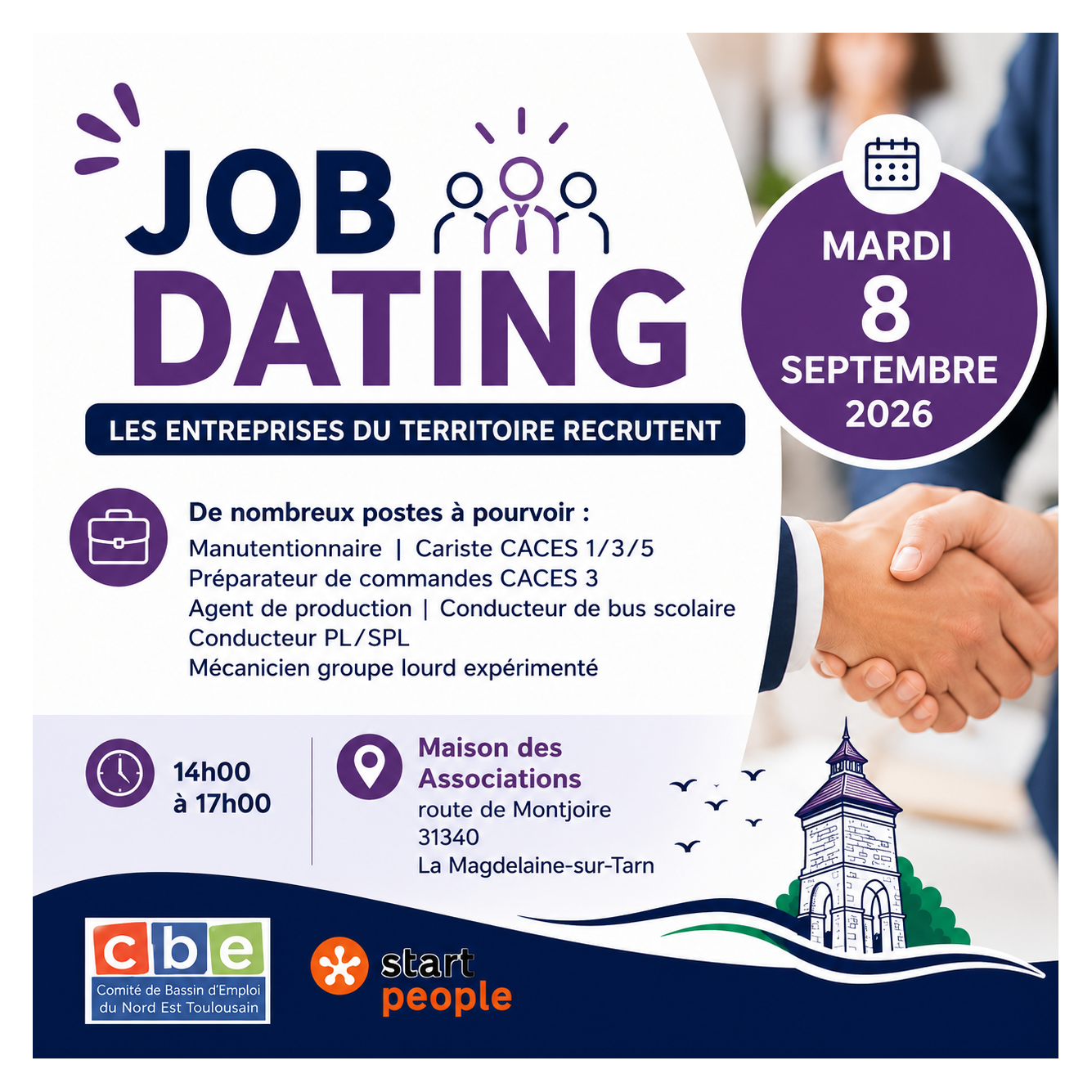 Job Dating – Les entreprises du territoire recrutent