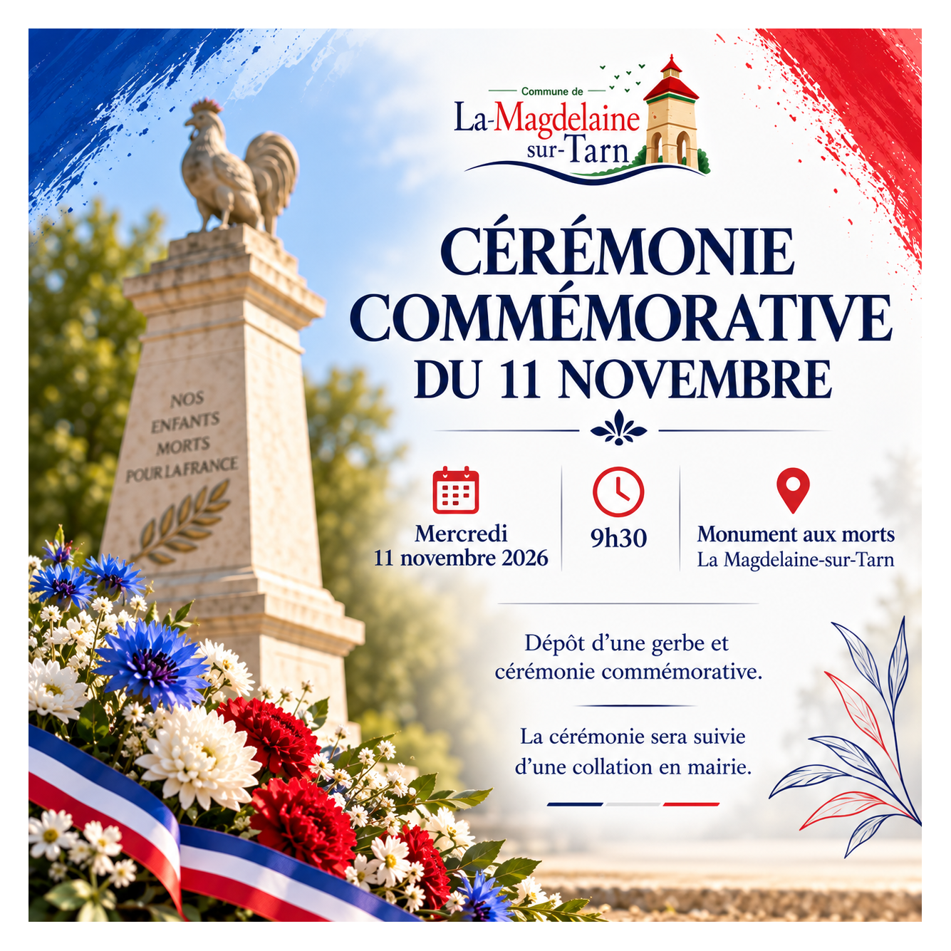Cérémonie commémorative du 11 novembre