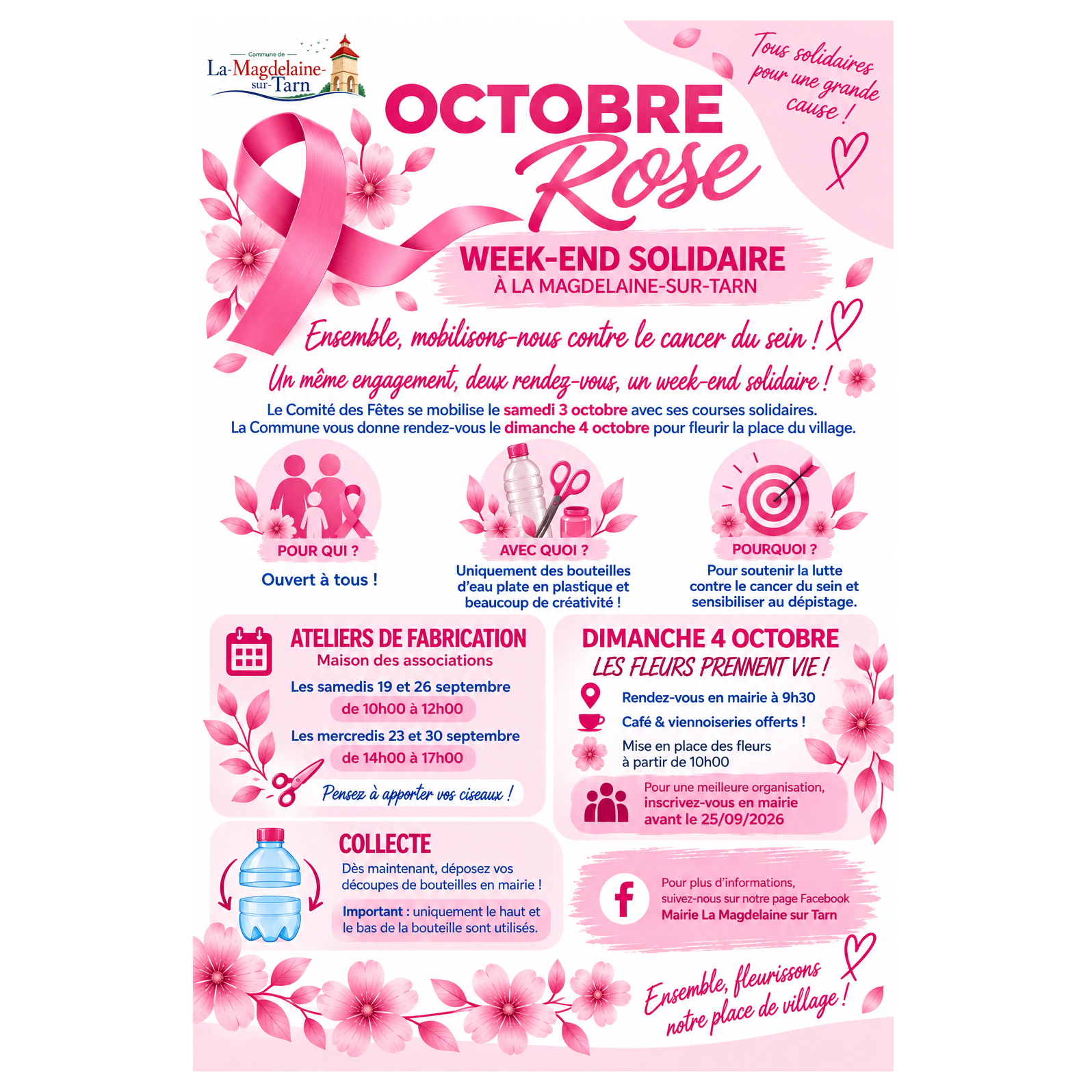 Octobre Rose – Les fleurs prennent vie !
