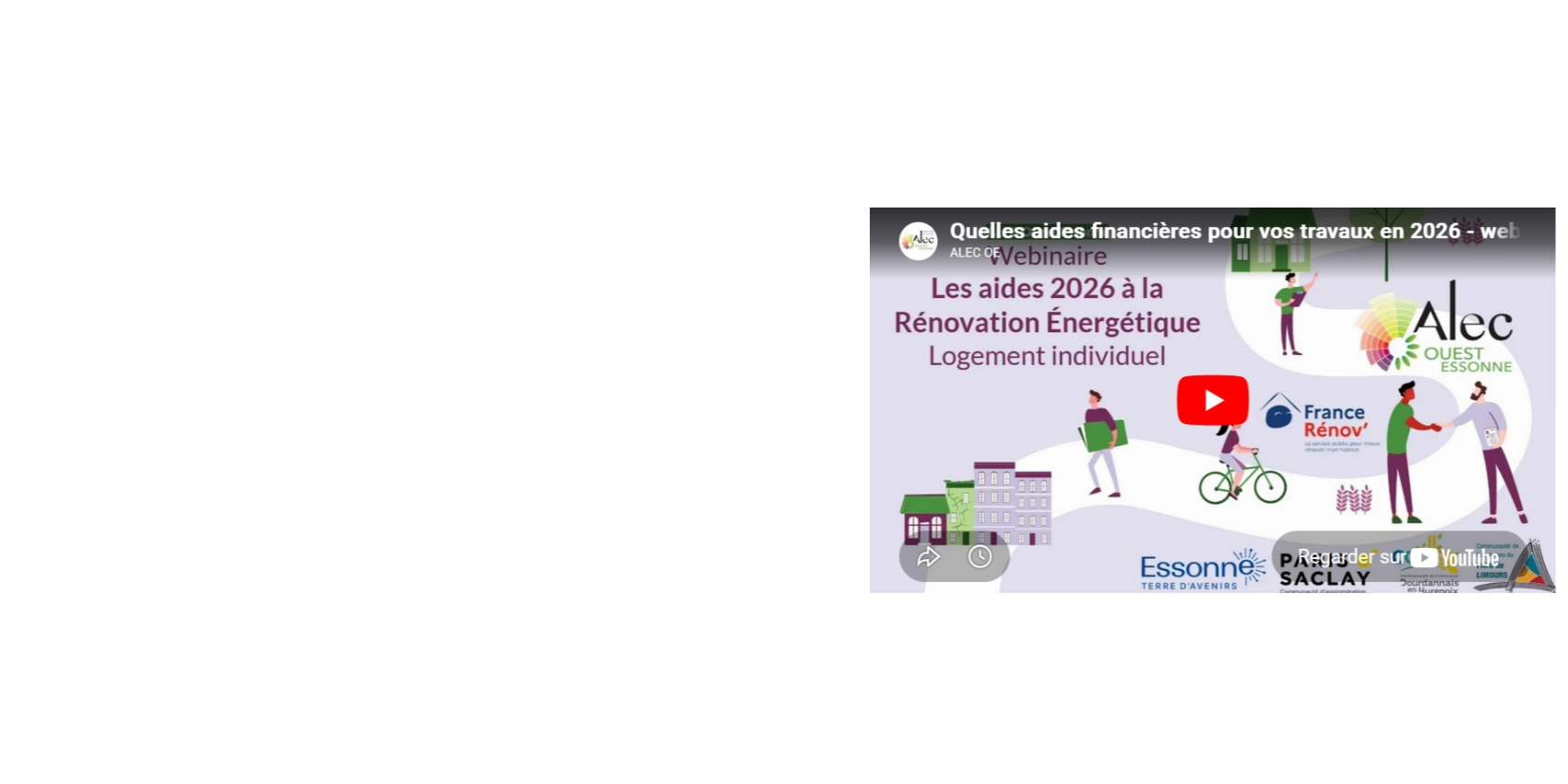 Replay des webinaires