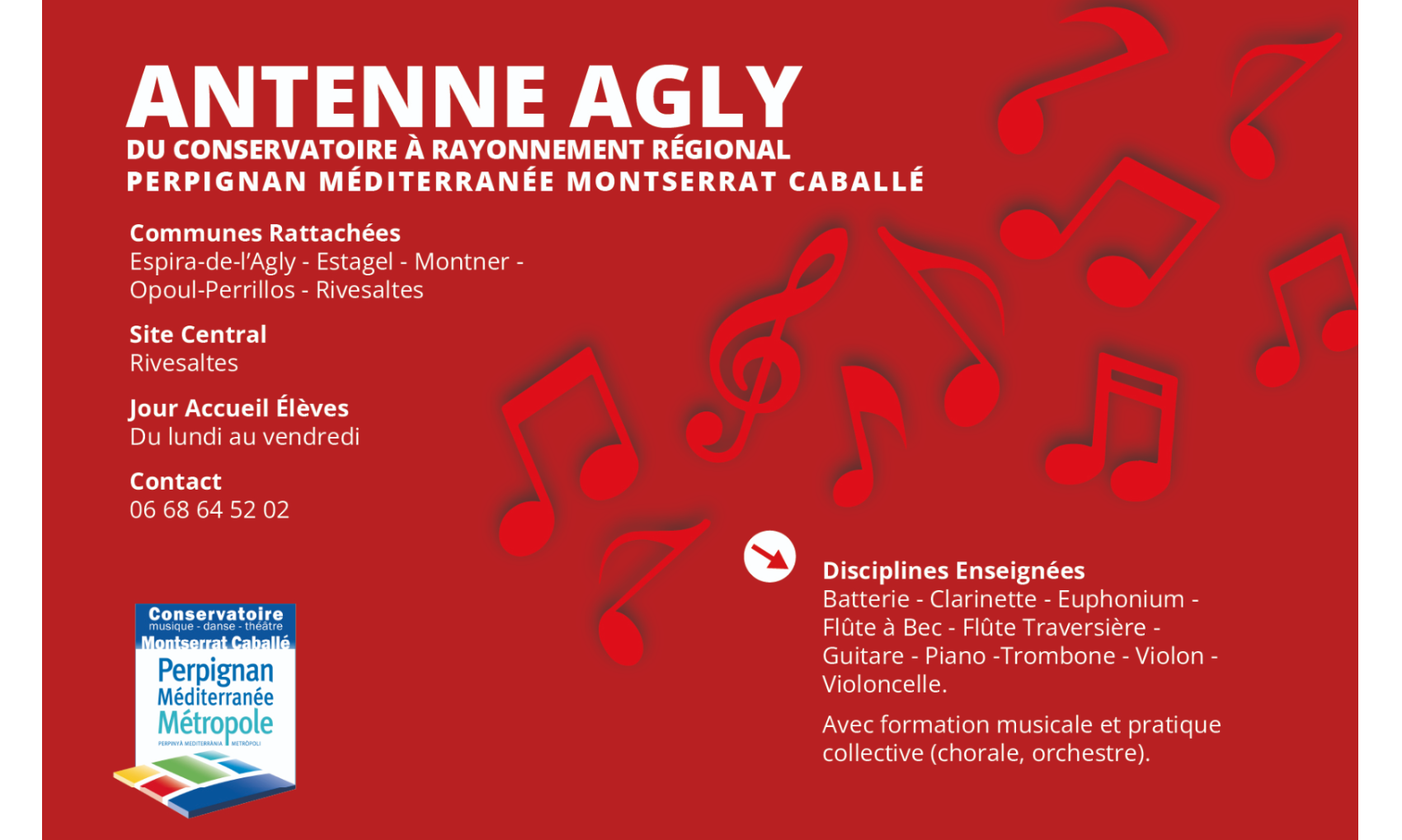 Le Conservatoire Monserrat Caballé de Perpignan Méditerranée métropole