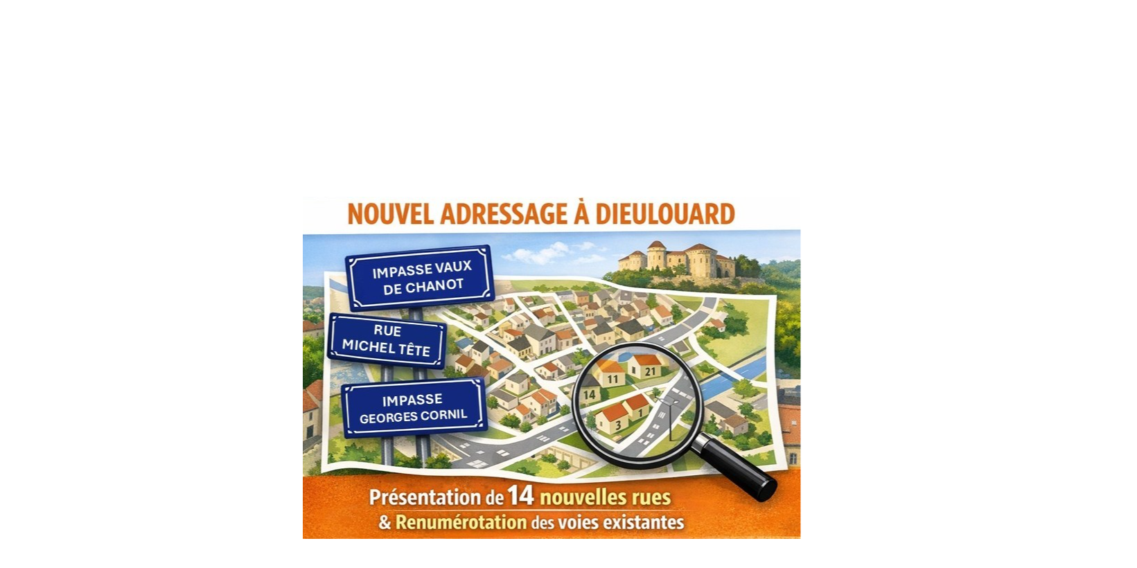 Nouvel adressage à DIEULOUARD