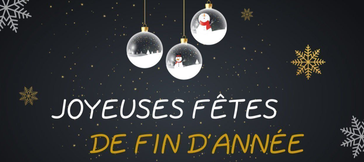 La mairie vous souhaite de belles fêtes de fin d'année !