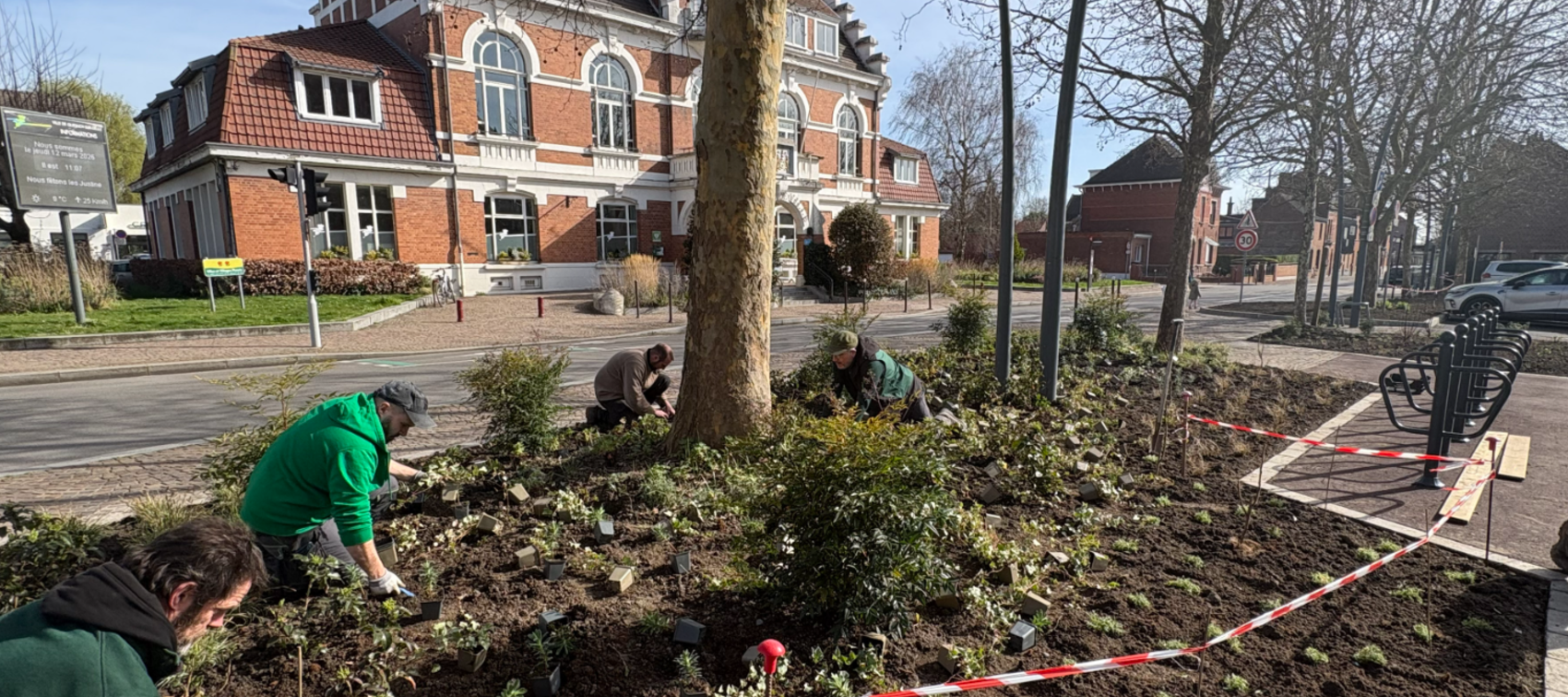 Embellissement de la place