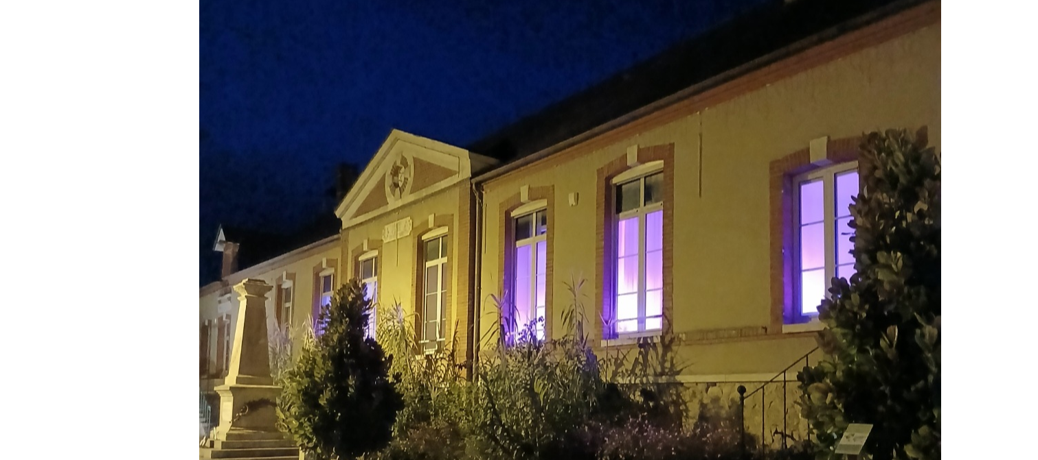 Votre mairie s'illumine de Rose