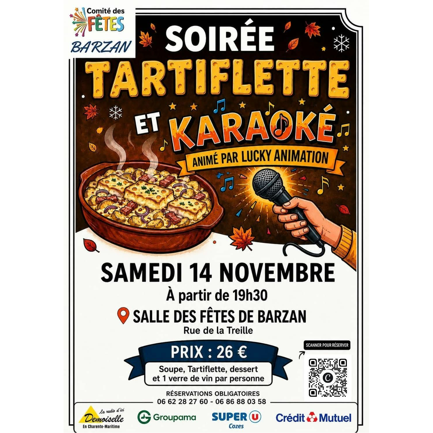 Soirée Tartiflette et Karaoké!