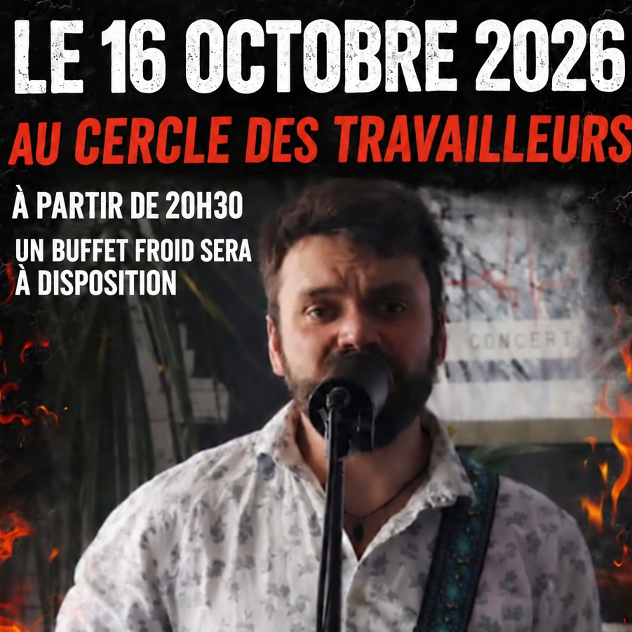Cercle des travailleurs - Concert Lazy Yoh