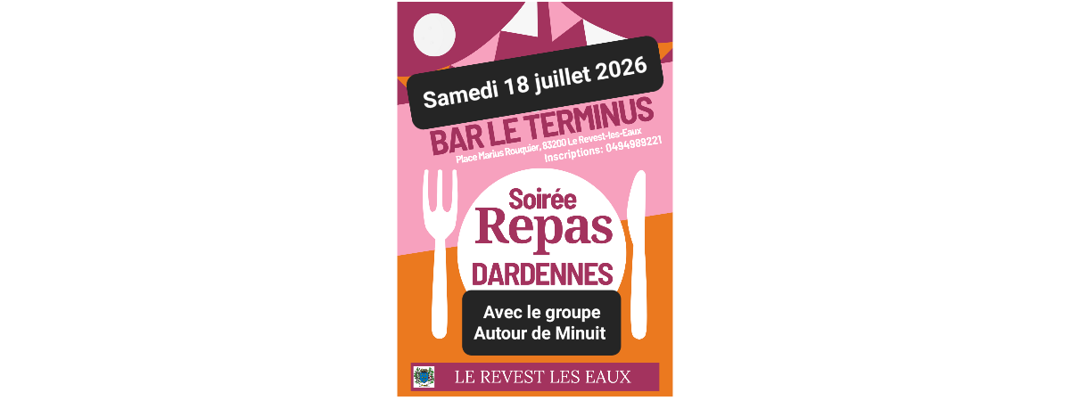 Repas de Dardennes  de juillet