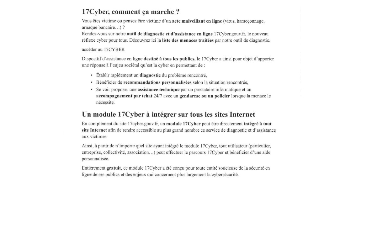 site 17cyber.gouv.fr