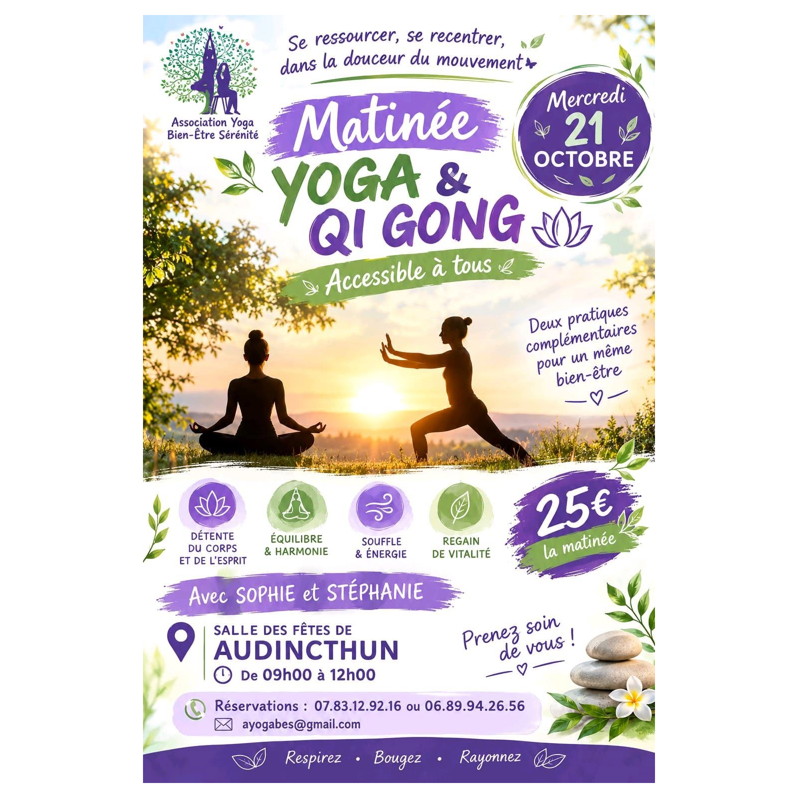 Matinée Yoga et Qi Jong