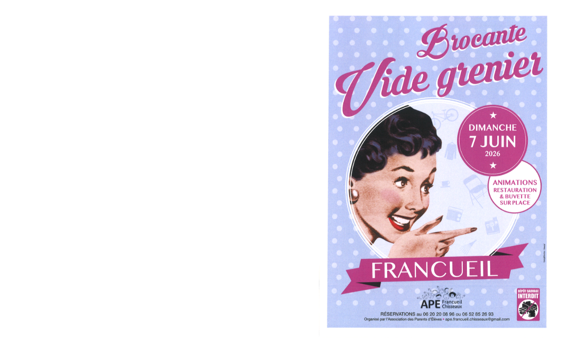 Brocante Vide grenier APE