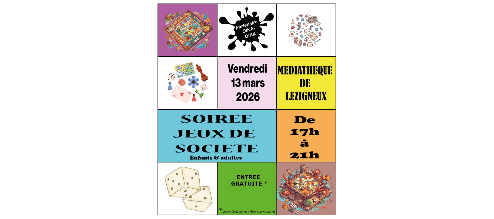 Soirée jeux de société