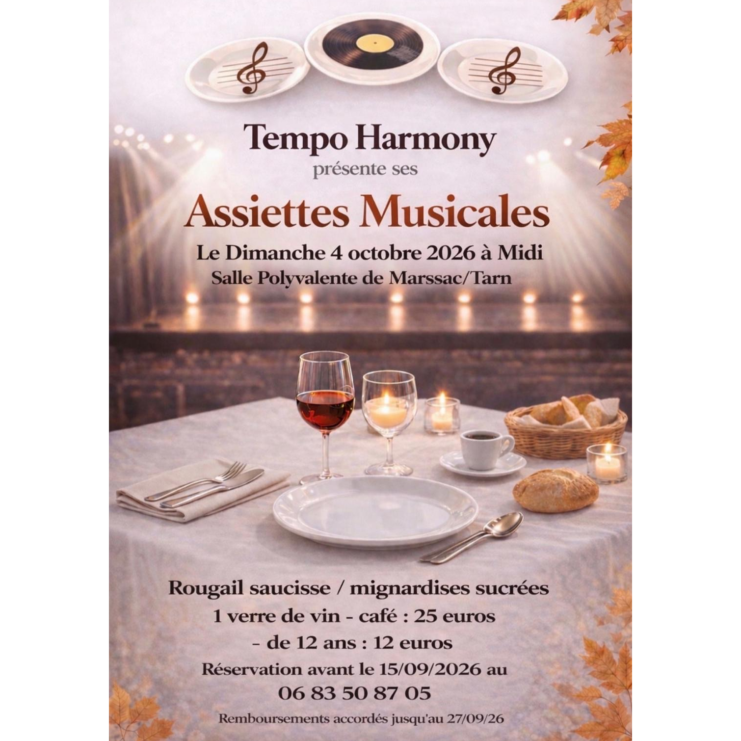 Les Assiettes musicales de l'association Tempo Harmony