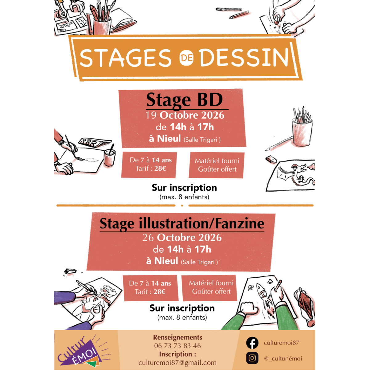 Stages de dessin