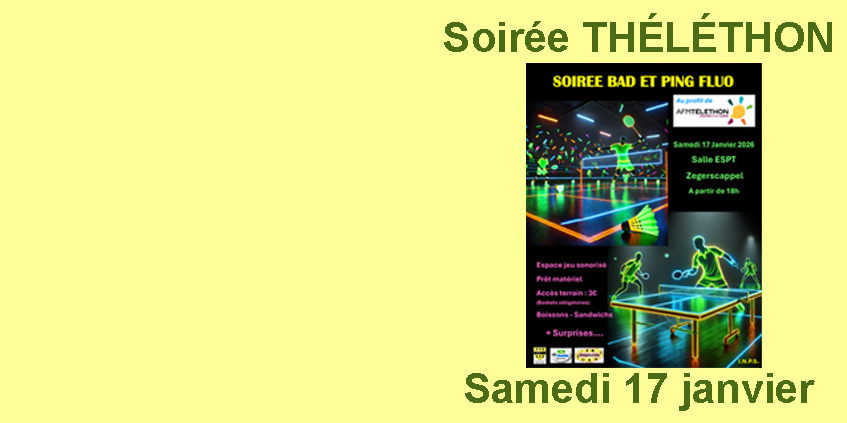 Soirée Bad et Ping FLUO