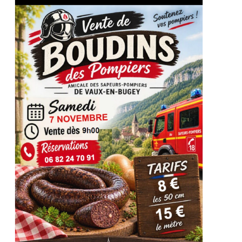 BOUDINS DES POMPIERS