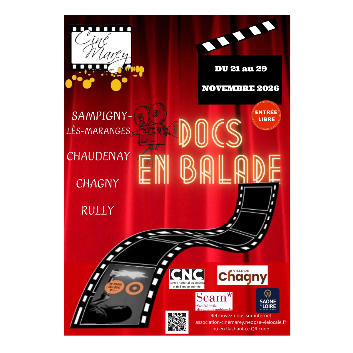 Docs en balade 2026 - Séance du samedi 21 novembre