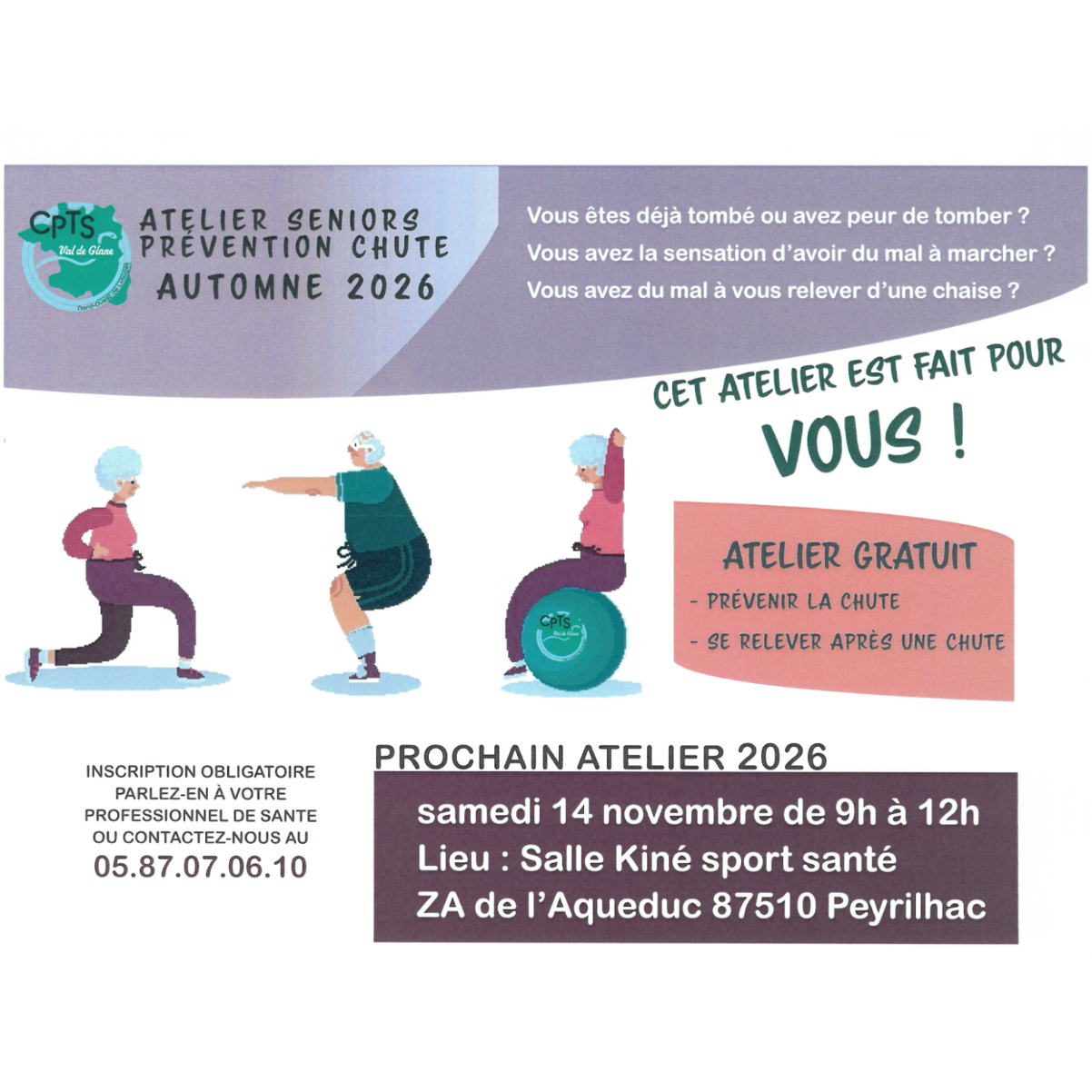 Atelier séniors - Prévention chute