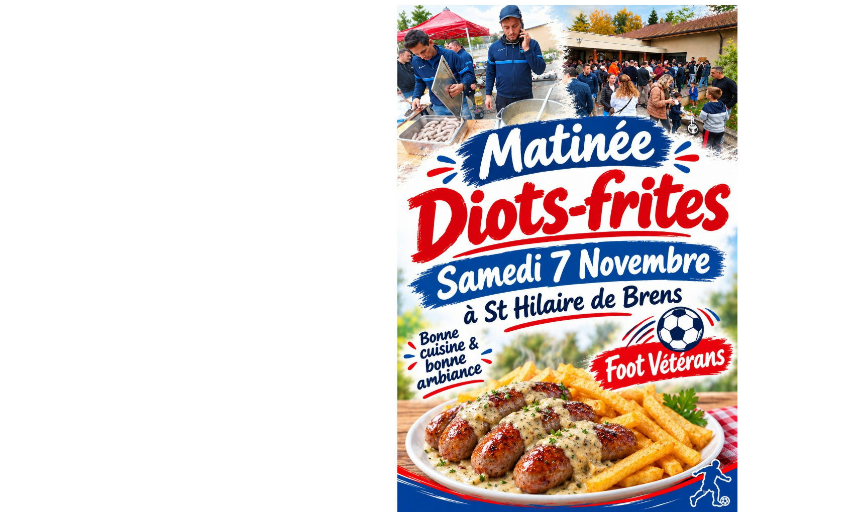 Vente de diots et frites