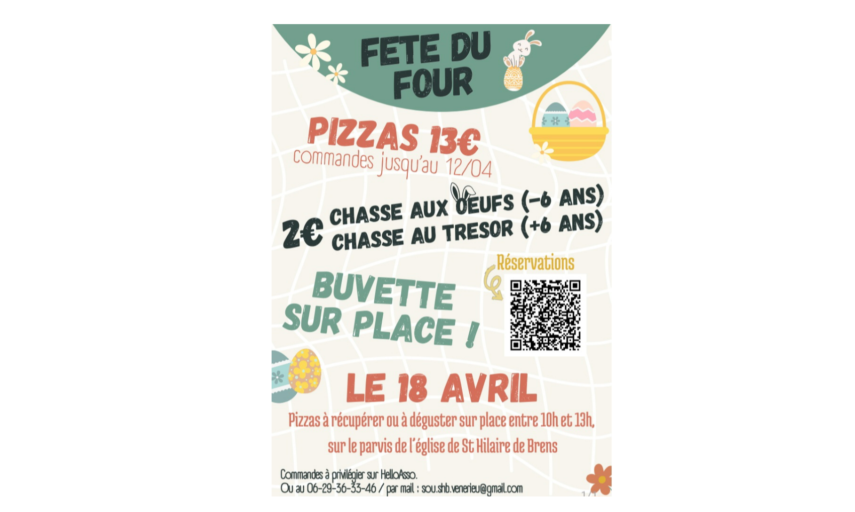 Fête des fours : vente de pizzas du Sou des Ecoles