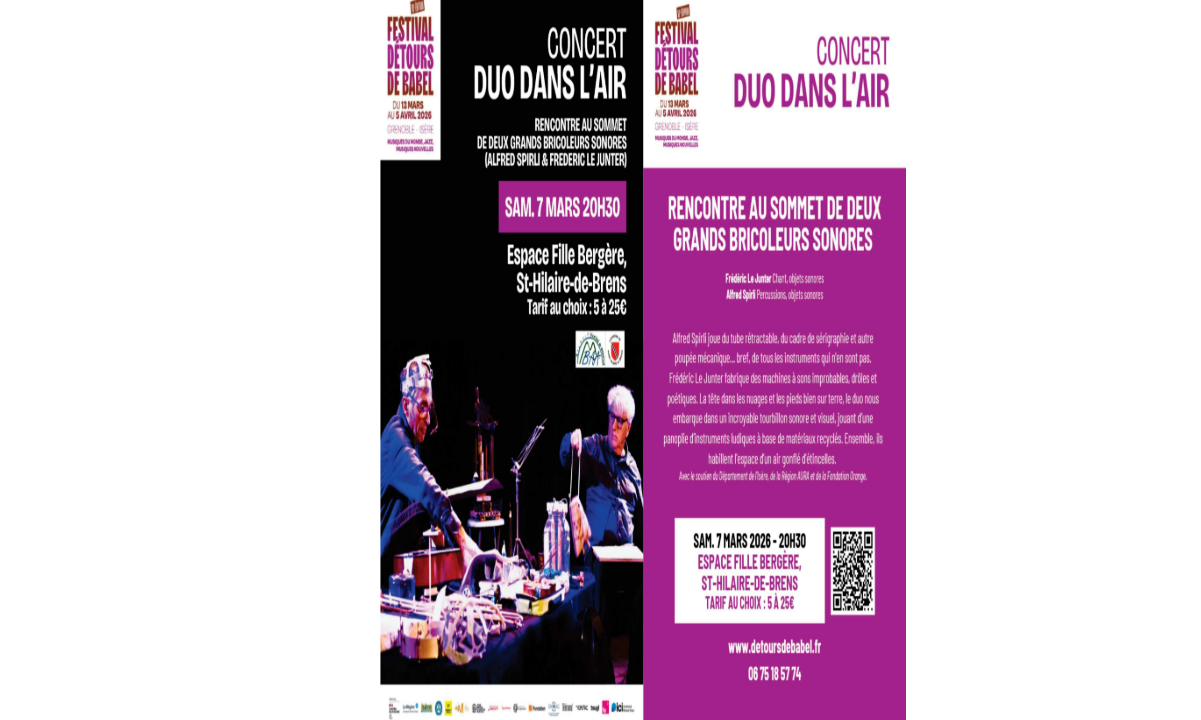 CONCERT DUO DANS L'AIR