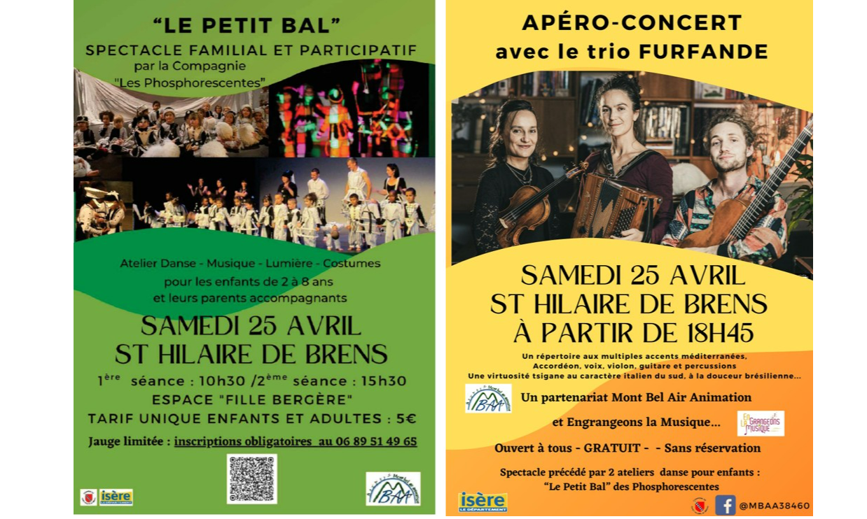 Samedi 25  avril : Pour les petits et les grands