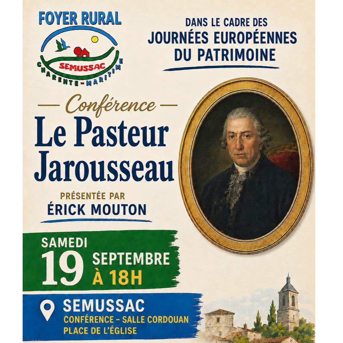 Conférence : Le Pasteur Jarousseau