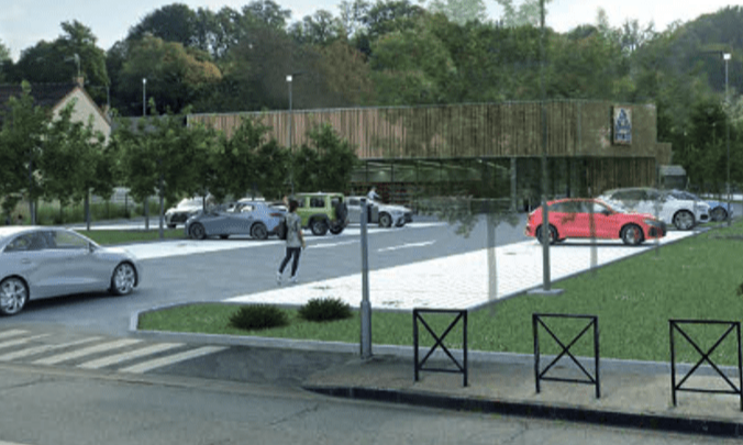 Construction d'un nouveau supermarché - Aldi