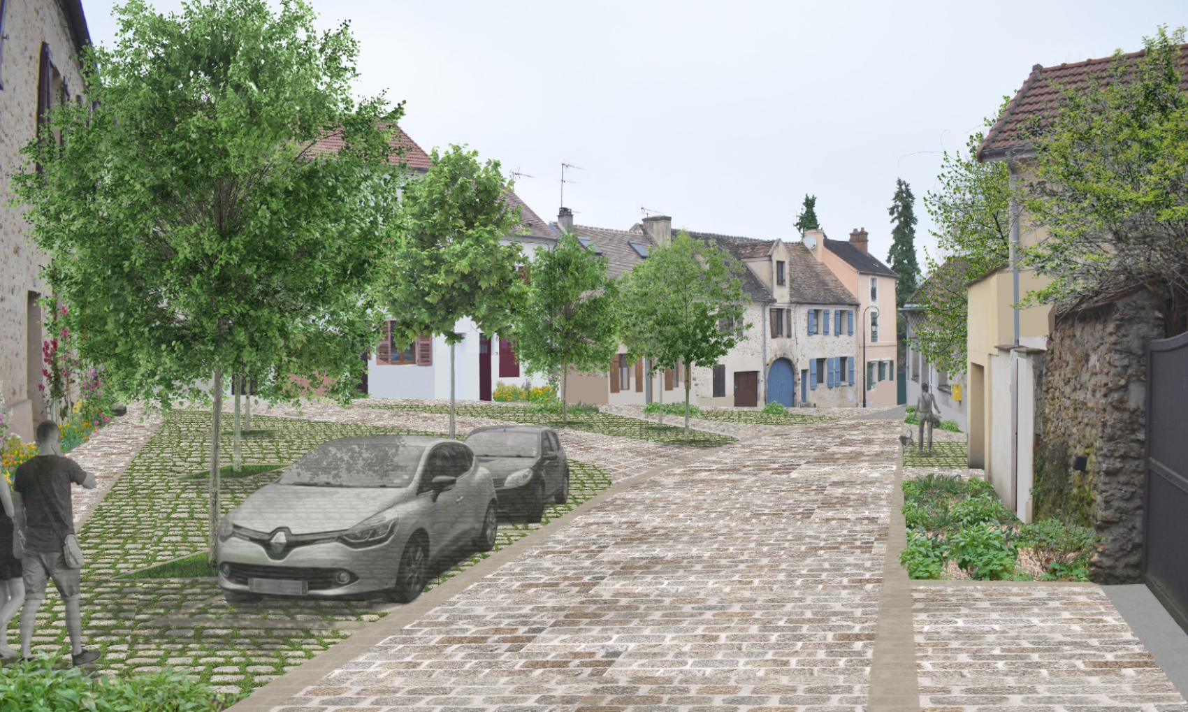 Réhabilitation bas de la rue Saint Nicolas et place Hackenberger
