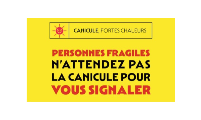 Inscription sur le registre canicule
