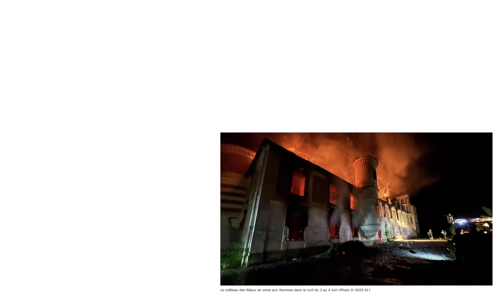 Le château en flammes