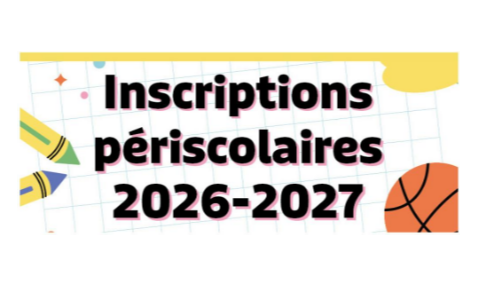 INSCRIPTIONS PERISCOLAIRES