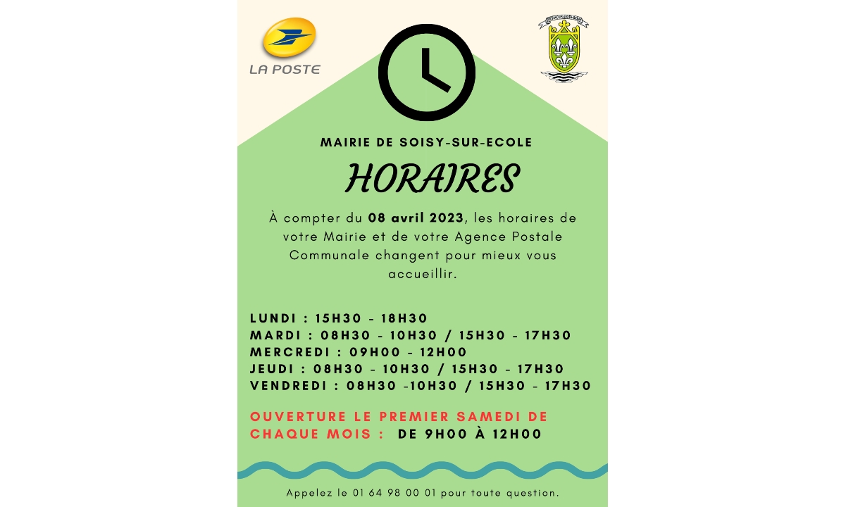 Les nouveaux horaires