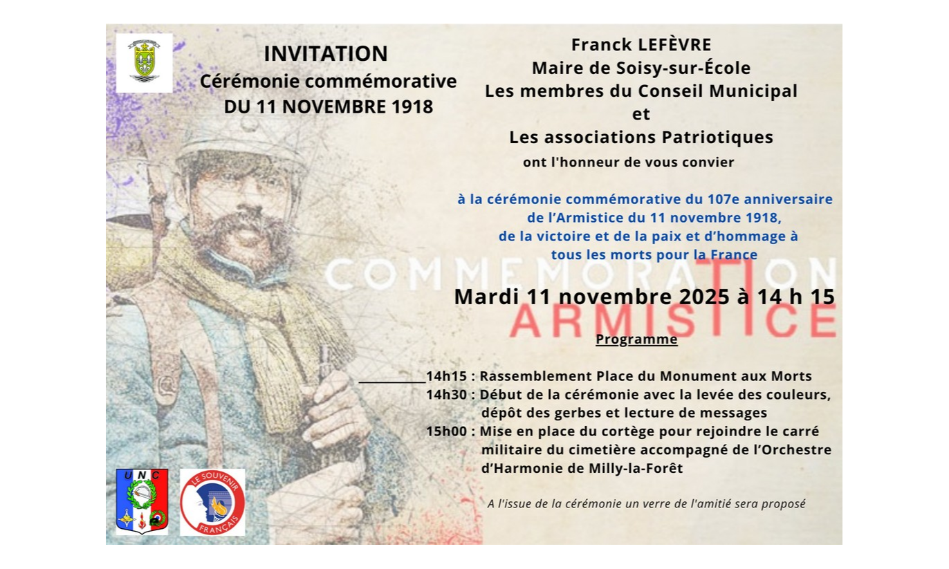 Cérémonie commémorative du 11 novembre 1918