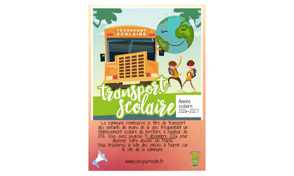 Remboursement des frais de transport scolaire