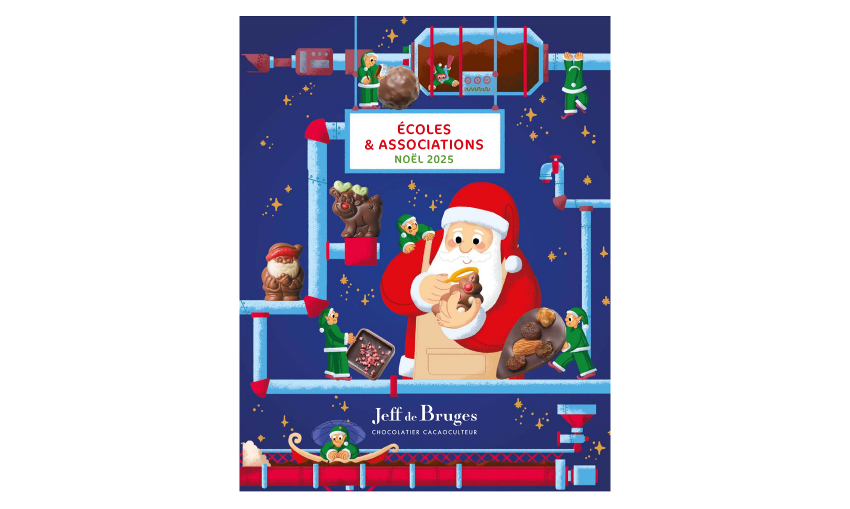 L'association L'École décolle  vous propose, le catalogue des chocolats de Noel.