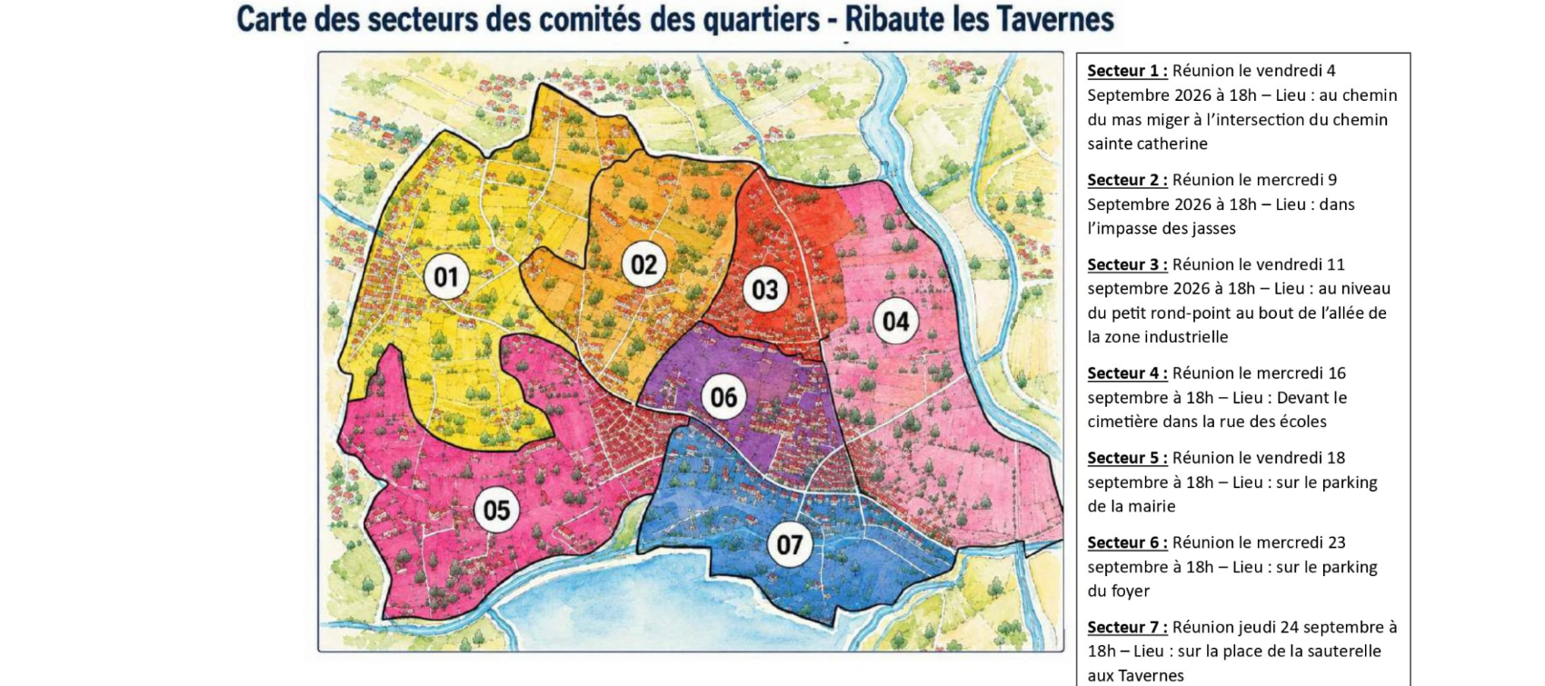 Réunions de quartiers