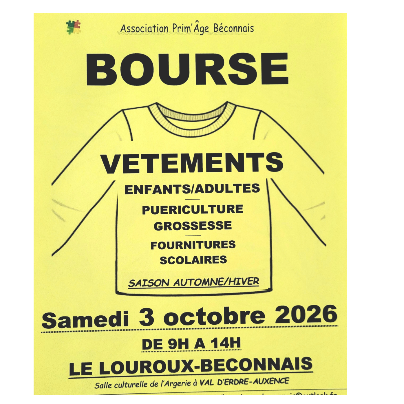Bourses aux vêtements