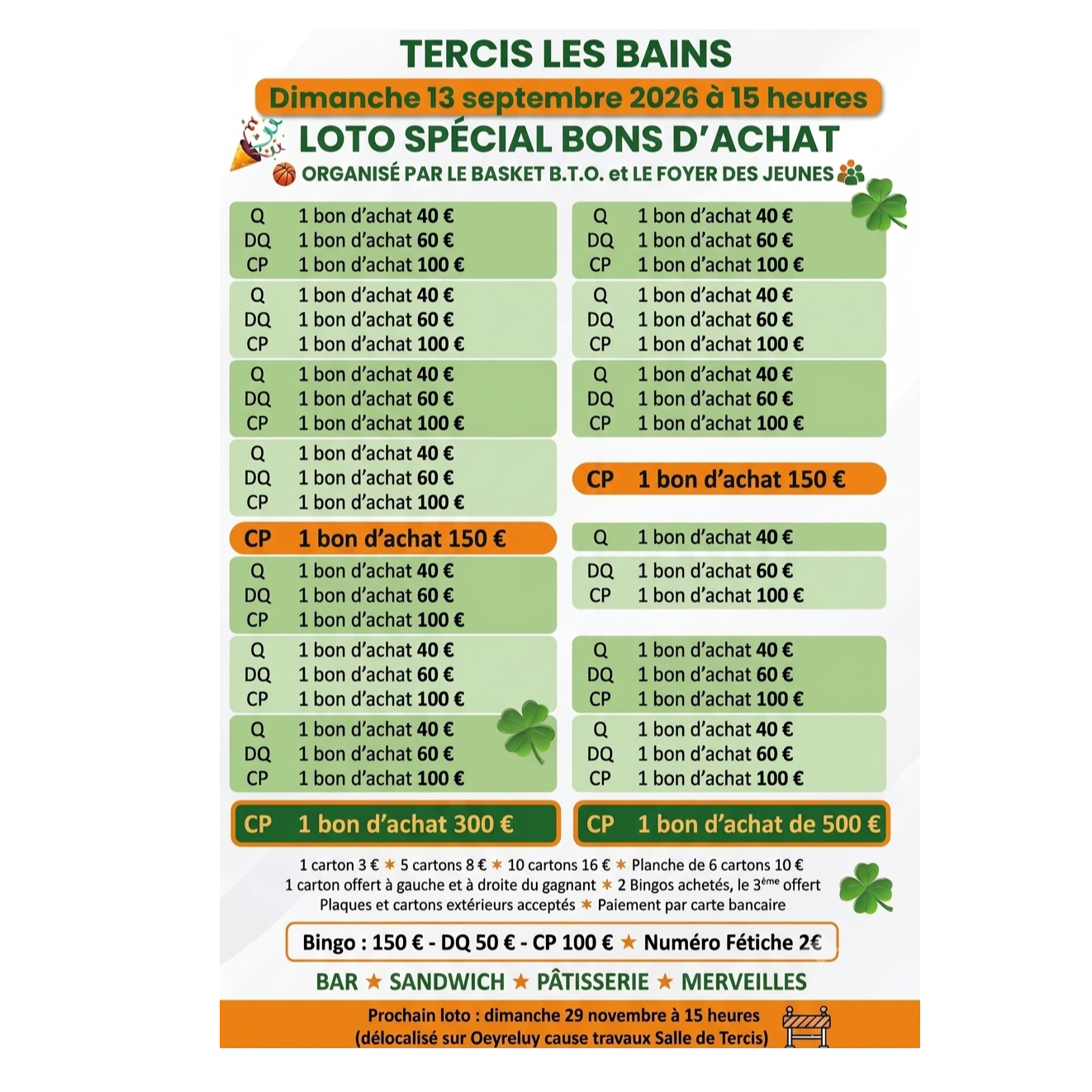 Loto Foyer des Jeunes & BTO