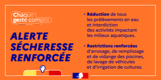 ALERTE SECHERESSE RENFORCEE