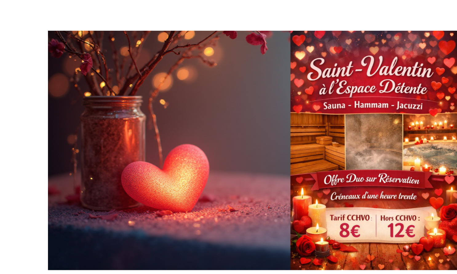 Offre spéciale duo Saint Valentin