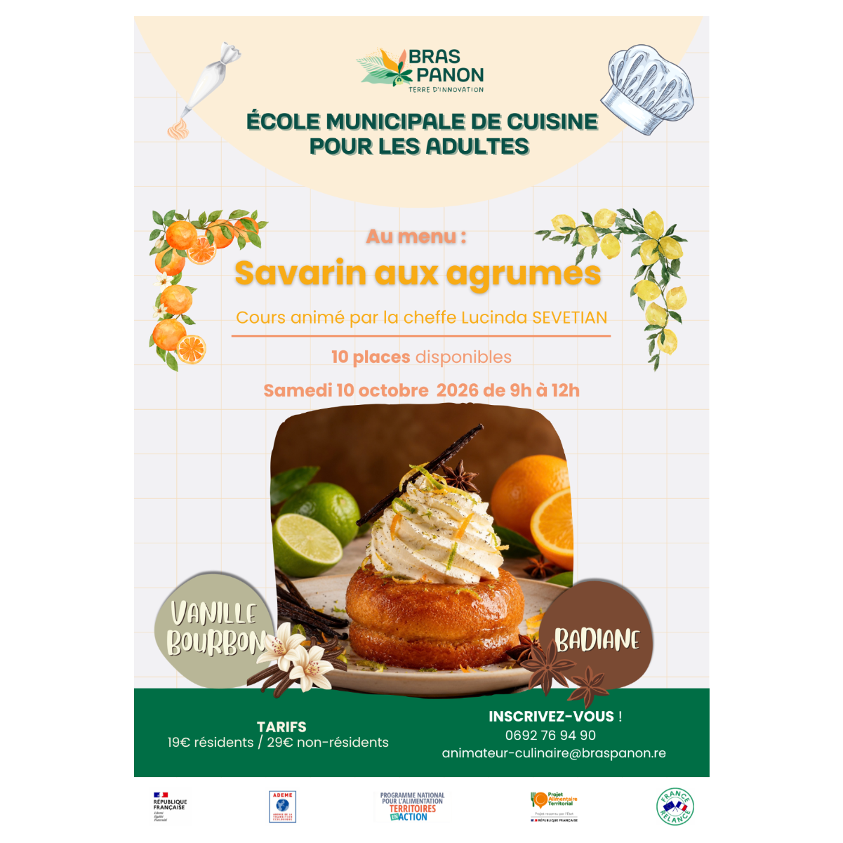 École municipale de cuisine pour les adultes