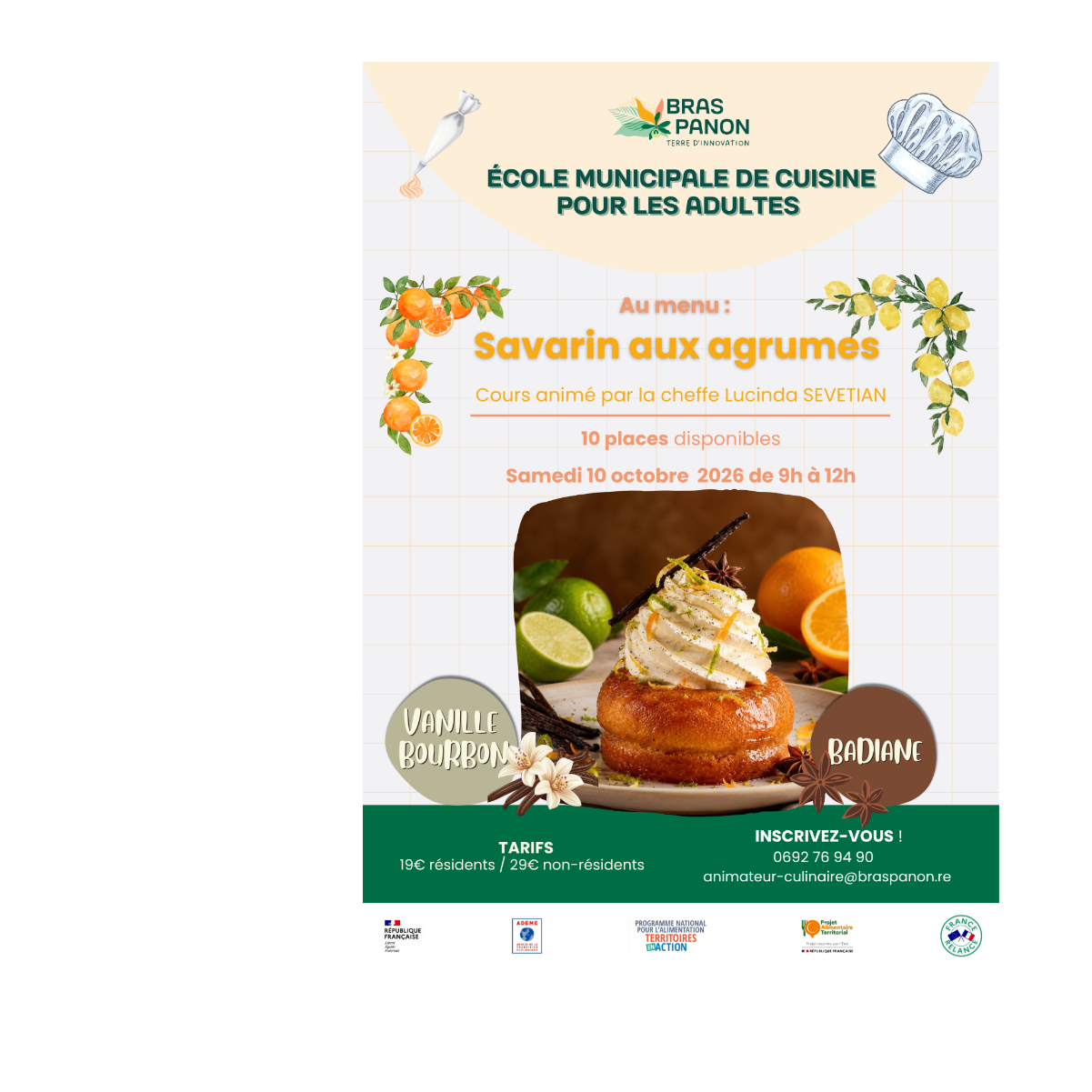 École municipale de cuisine pour les adultes