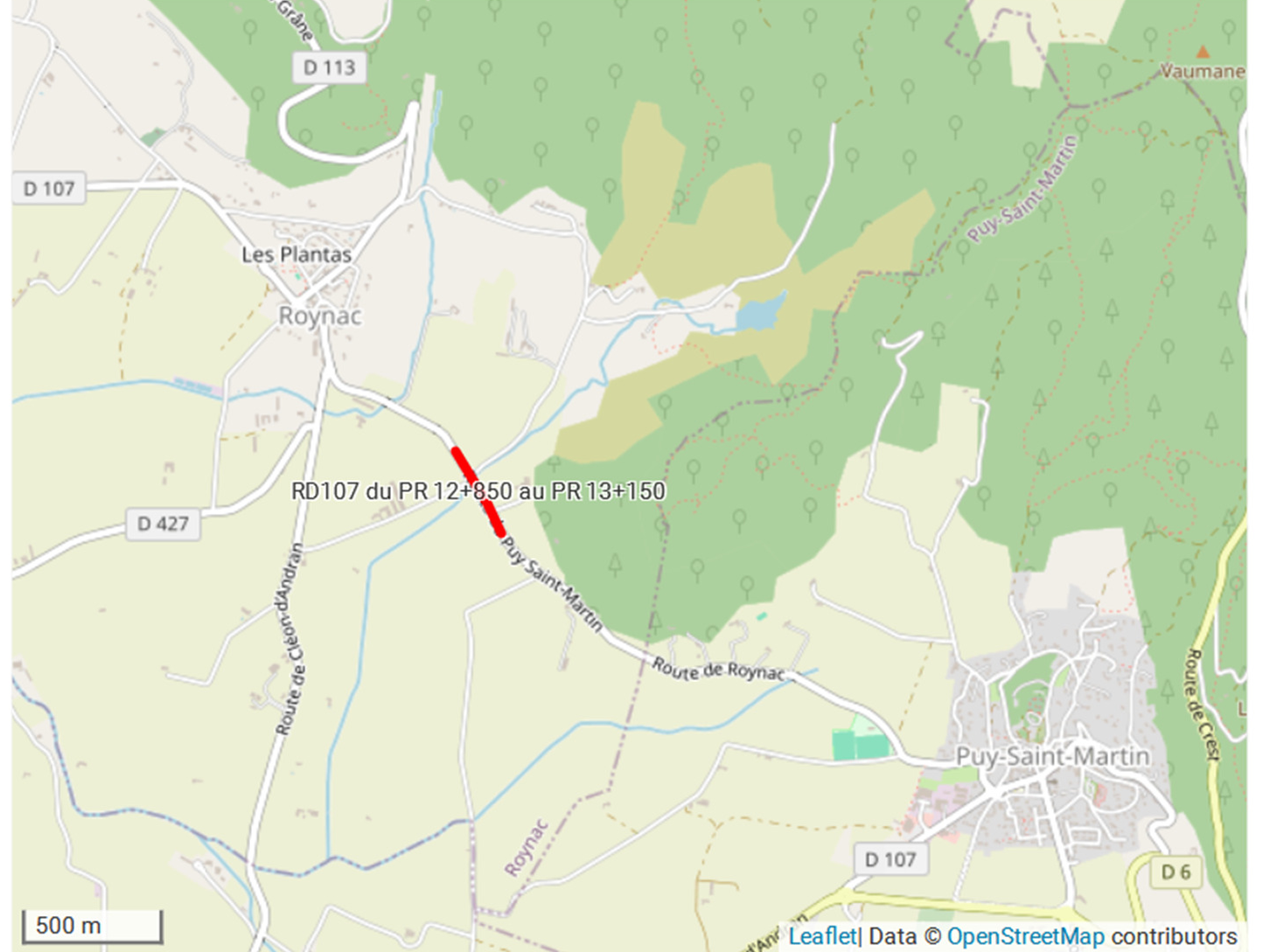Attention, la route de Puy St Martin sera coupée du 15 au 17 juin 2026