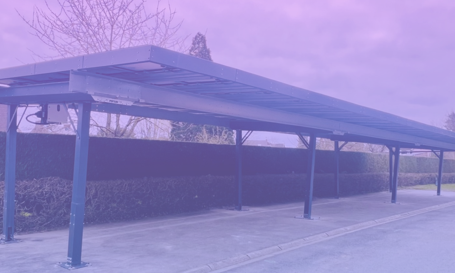 Projets d'ombrières solaires en autoconsommation collective et mise en place de GTB