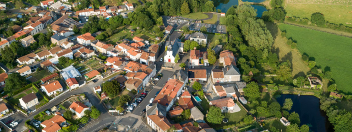 Commune de La Regrippière - vue aérienne