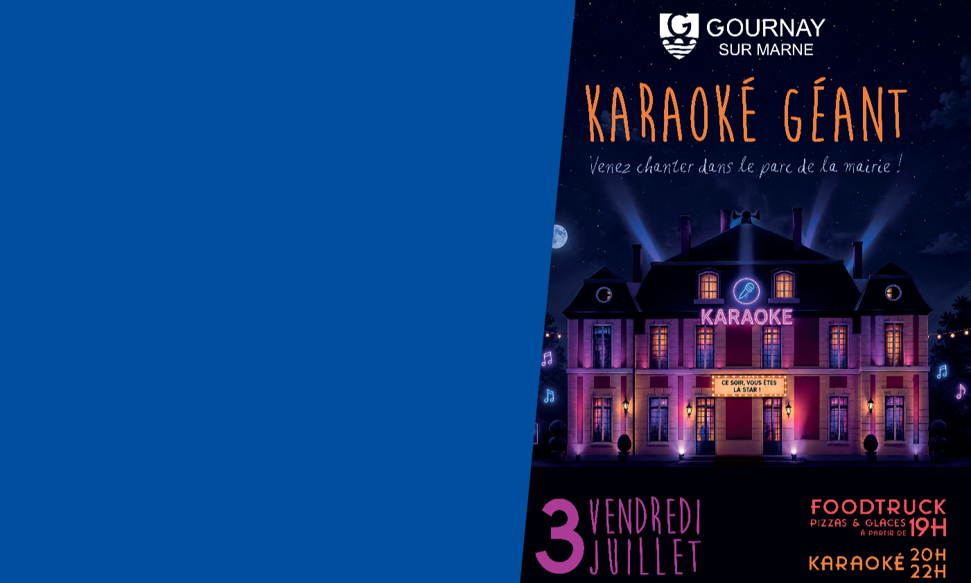 KARAOKÉ GÉANT DANS LE PARC DE LA MAIRIE