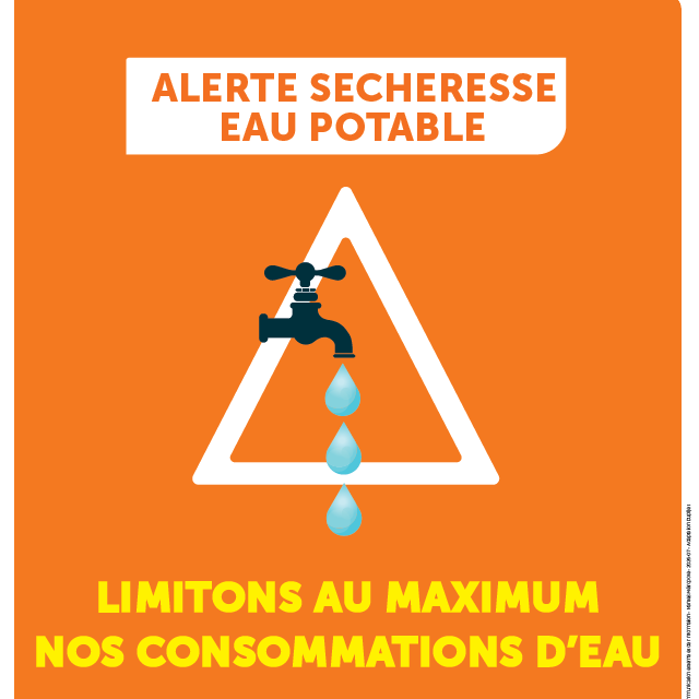 photo de ruisseau presque sec montrant l'effet de la sécheresse des cours d'eau